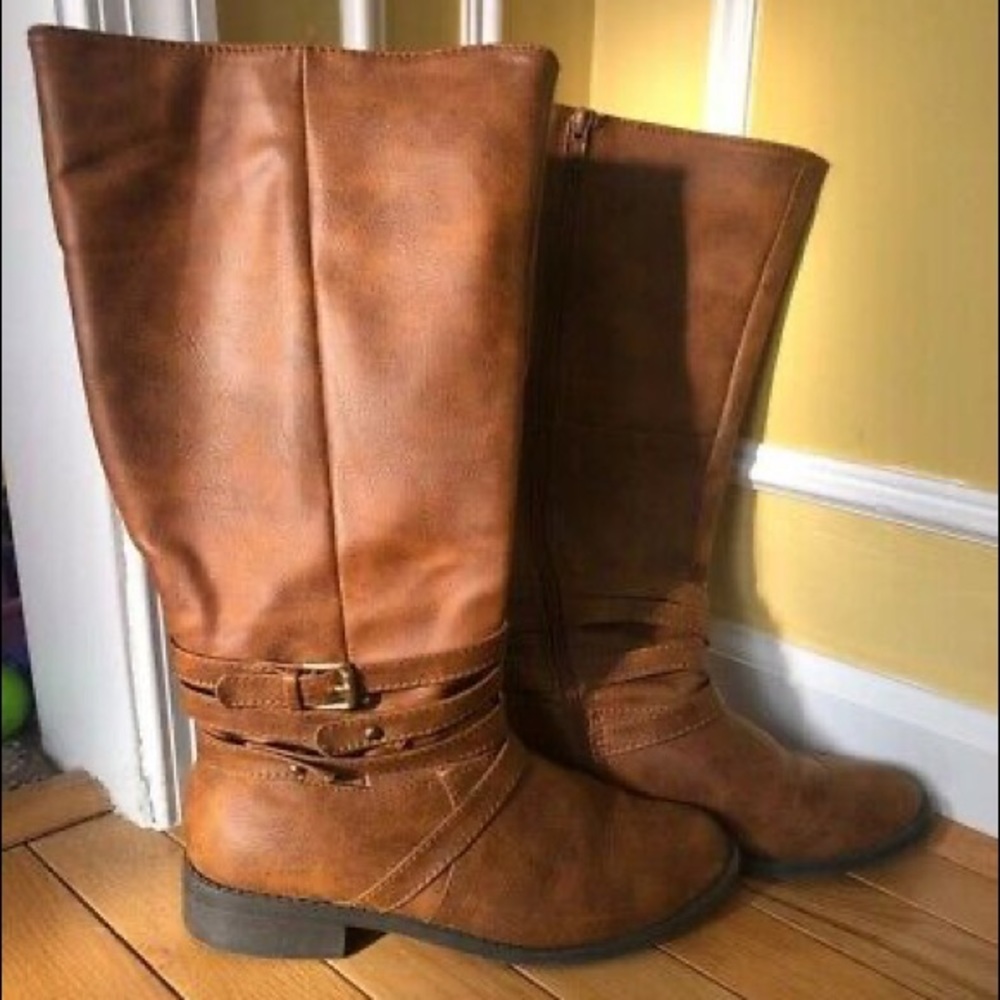 BRASH Rusty Colored Riding Boots